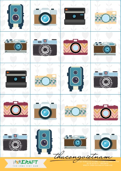 Sticker máy chụp hình mẫu 4